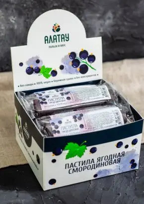 Пастила без сахара ягодная смородиновая 900 г Пастила без сахара ягодная смородиновая 900 г