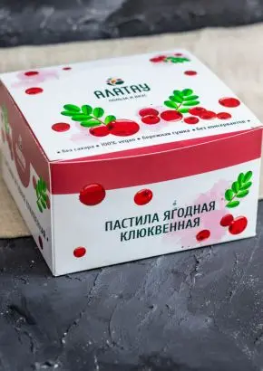 Пастила без сахара ягодная клюквенная 900 г Пастила без сахара ягодная клюквенная 900 г