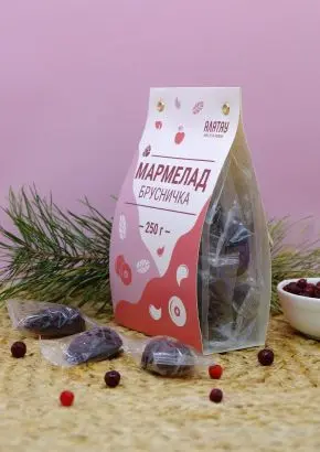 Мармелад ягодный Брусничный, 250 гр Мармелад ягодный Брусничный, 250 гр