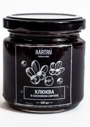 Клюква в сосновом сиропе, 200 мл