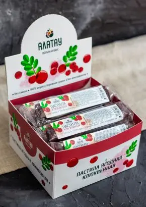 Пастила без сахара ягодная клюквенная 900 г Пастила без сахара ягодная клюквенная 900 г